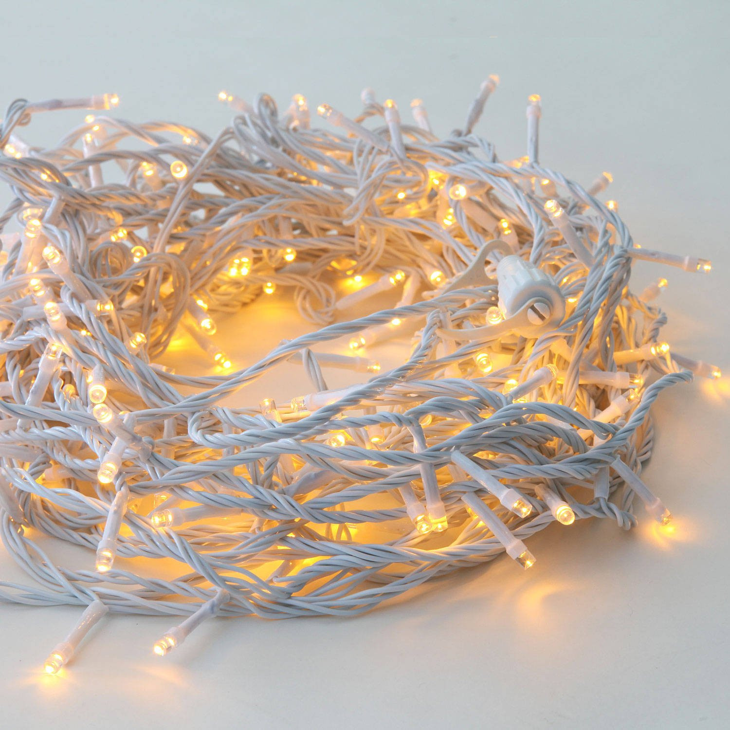 Kuber Industries LED String Lights | Diwali Rice Lights | Christmas Home Decoration Lights | Serial Bulbs String Lights | Lights for Décoration | 10 MTR | Warm White