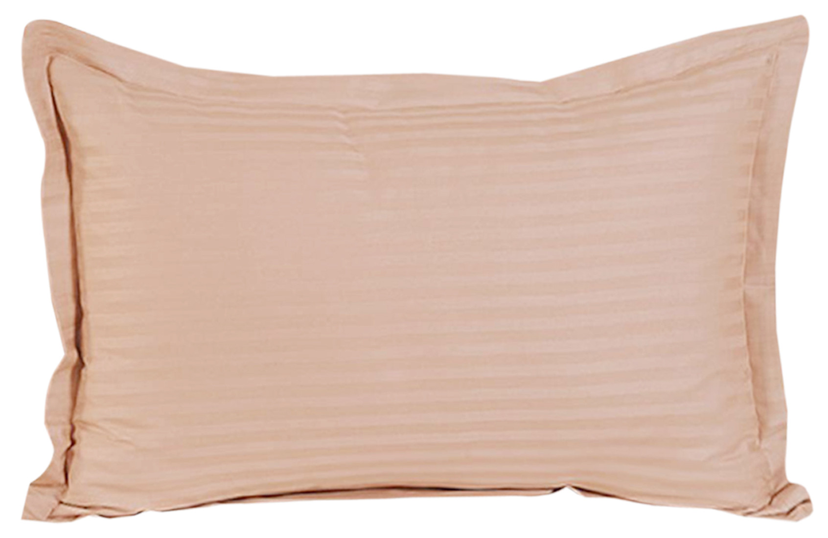 Kuber Industries Lining Design Breathable & Soft Cotton Pillow Cover/Protector/Case- 18x28 Inch,(Peach)-HS43KUBMART26767