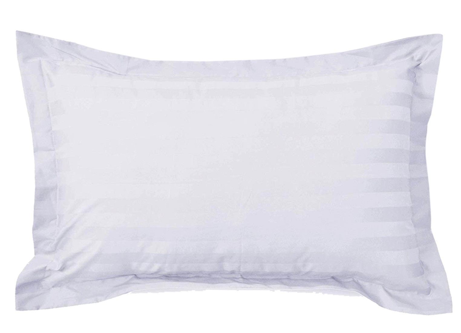 Kuber Industries Lining Design Breathable & Soft Cotton Pillow Cover/Protector/Case- 18x28 Inch,(White)-HS43KUBMART26779