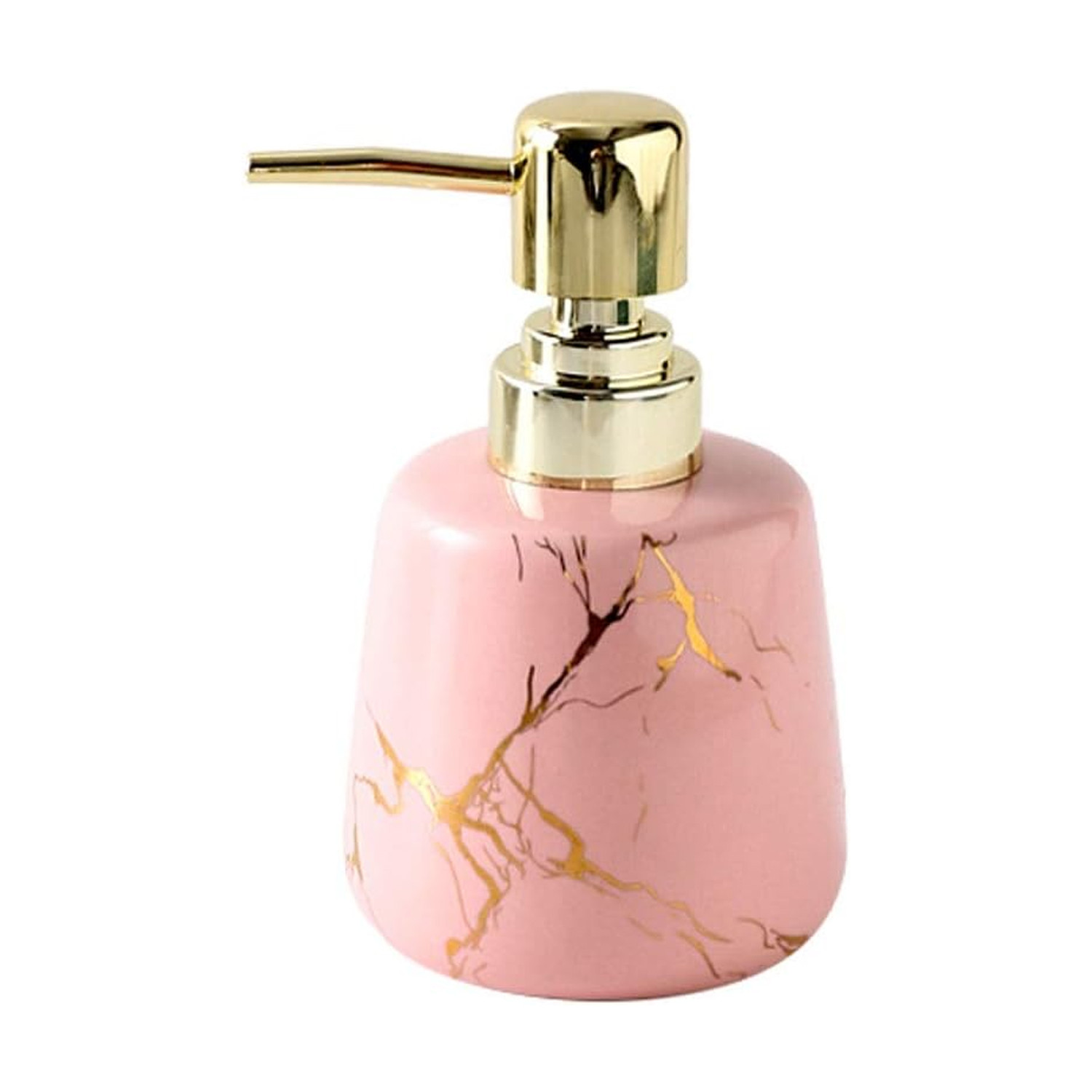 Kuber Industries Liquid Soap Dispenser | Handwash Soap Dispenser | Soap Dispenser for Wash Basin | Shampoo Dispenser Bottle | Bathroom Dispenser Bottle | JY00099PK | 260 ml | Pink