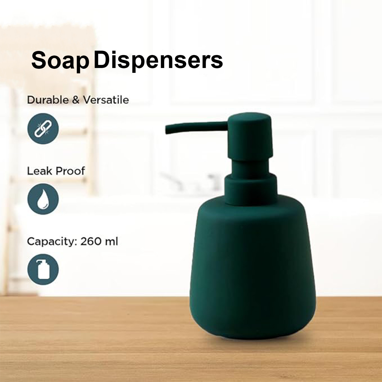 Kuber Industries Liquid Soap Dispenser | Handwash Soap Dispenser | Soap Dispenser for Wash Basin | Shampoo Dispenser Bottle | Bathroom Dispenser Bottle | JY00159PK | 260 ml | Pink