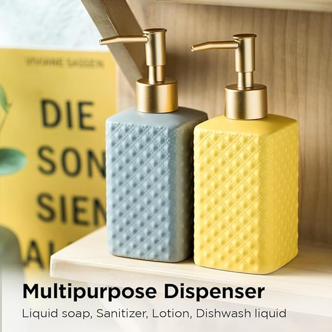 Kuber Industries Liquid Soap Dispenser | Handwash Soap Dispenser | Soap Dispenser for Wash Basin | Shampoo Dispenser Bottle | Bathroom Dispenser Bottle | 350 ml | Black