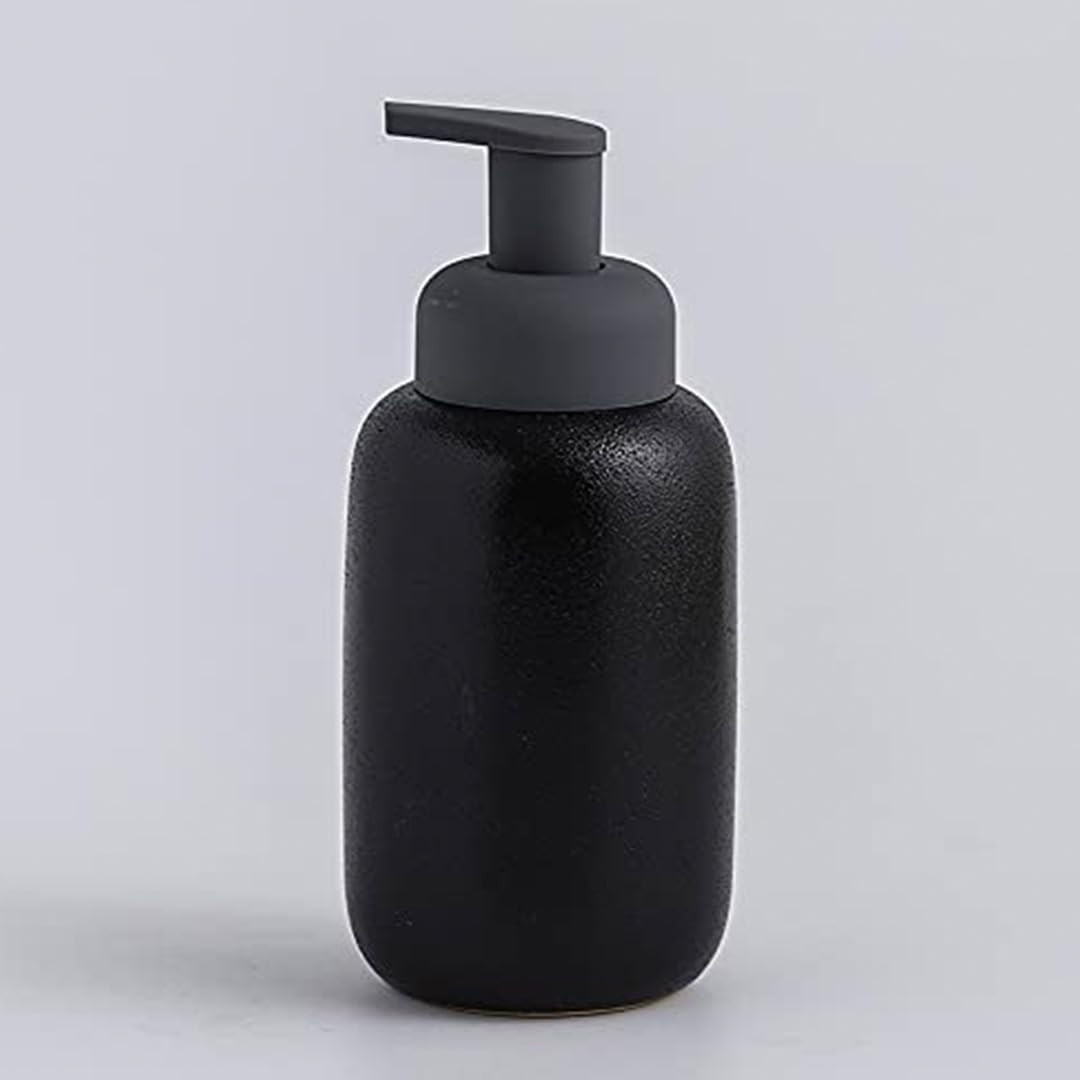 Kuber Industries Liquid Soap Dispenser | Handwash Soap Dispenser | Soap Dispenser for Wash Basin | Shampoo Dispenser Bottle | Bathroom Dispenser Bottle | JY00012 | 400 ml | Black