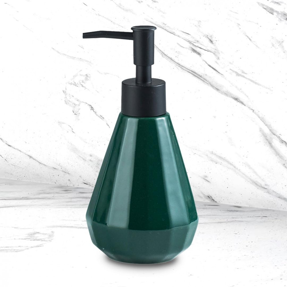 Kuber Industries Liquid Soap Dispenser | Handwash Soap Dispenser | Soap Dispenser for Wash Basin | Shampoo Dispenser Bottle | Bathroom Dispenser Bottle | ZX060GN | 250 ml | Green