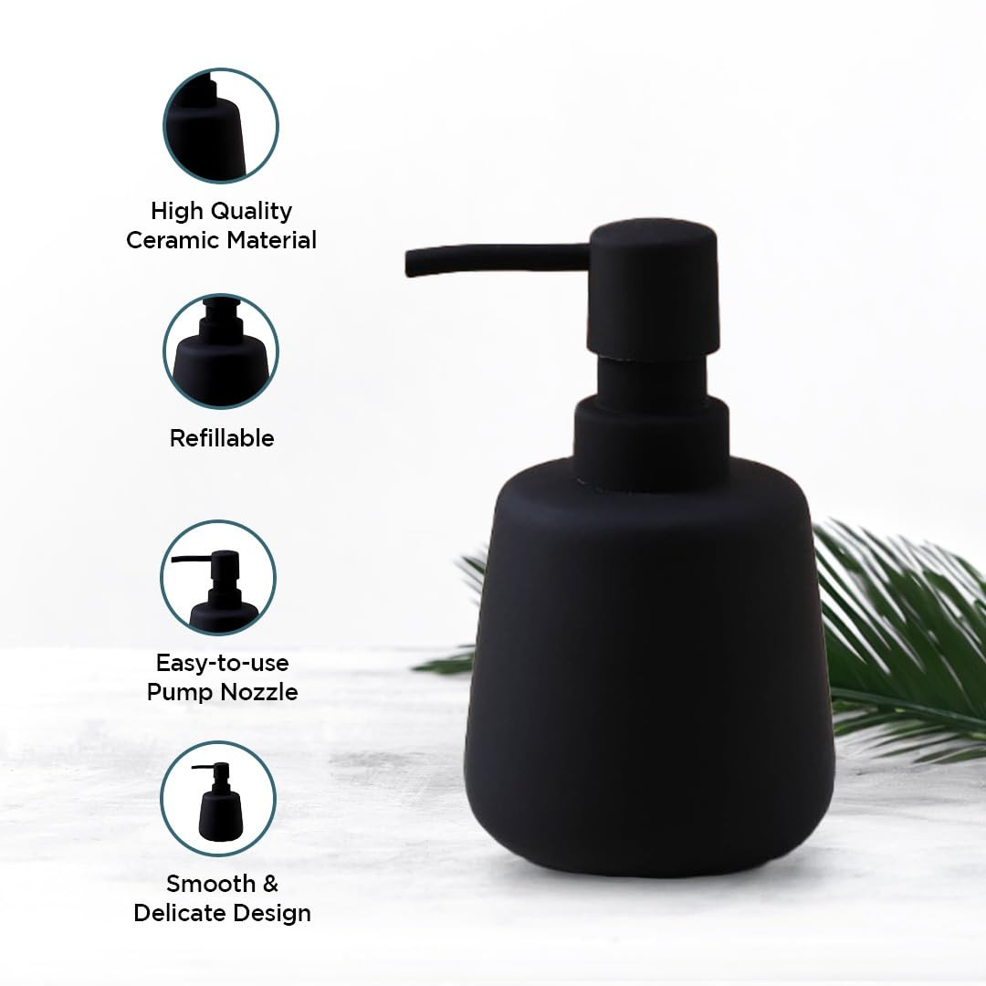 Kuber Industries Liquid Soap Dispenser | Handwash Soap Dispenser | Soap Dispenser for Wash Basin | Shampoo Dispenser Bottle | Bathroom Dispenser Bottle | 3 Piece | 260 ml | JY00159GN | Green