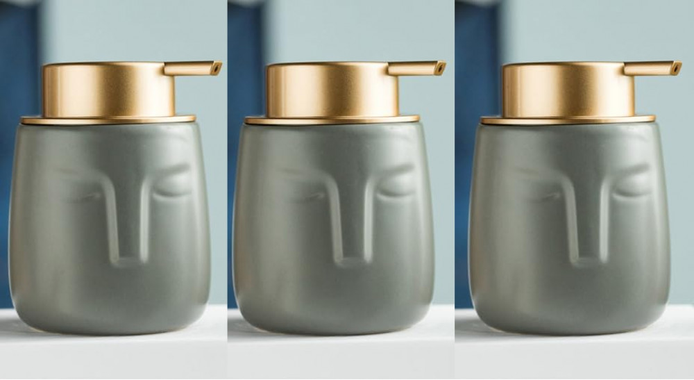 Kuber Industries Liquid Soap Dispenser | Handwash Soap Dispenser | Soap Dispenser for Wash Basin | Shampoo Dispenser Bottle | Bathroom Dispenser Bottle | 3 Piece | 350 ml | ZX014GY | Gray