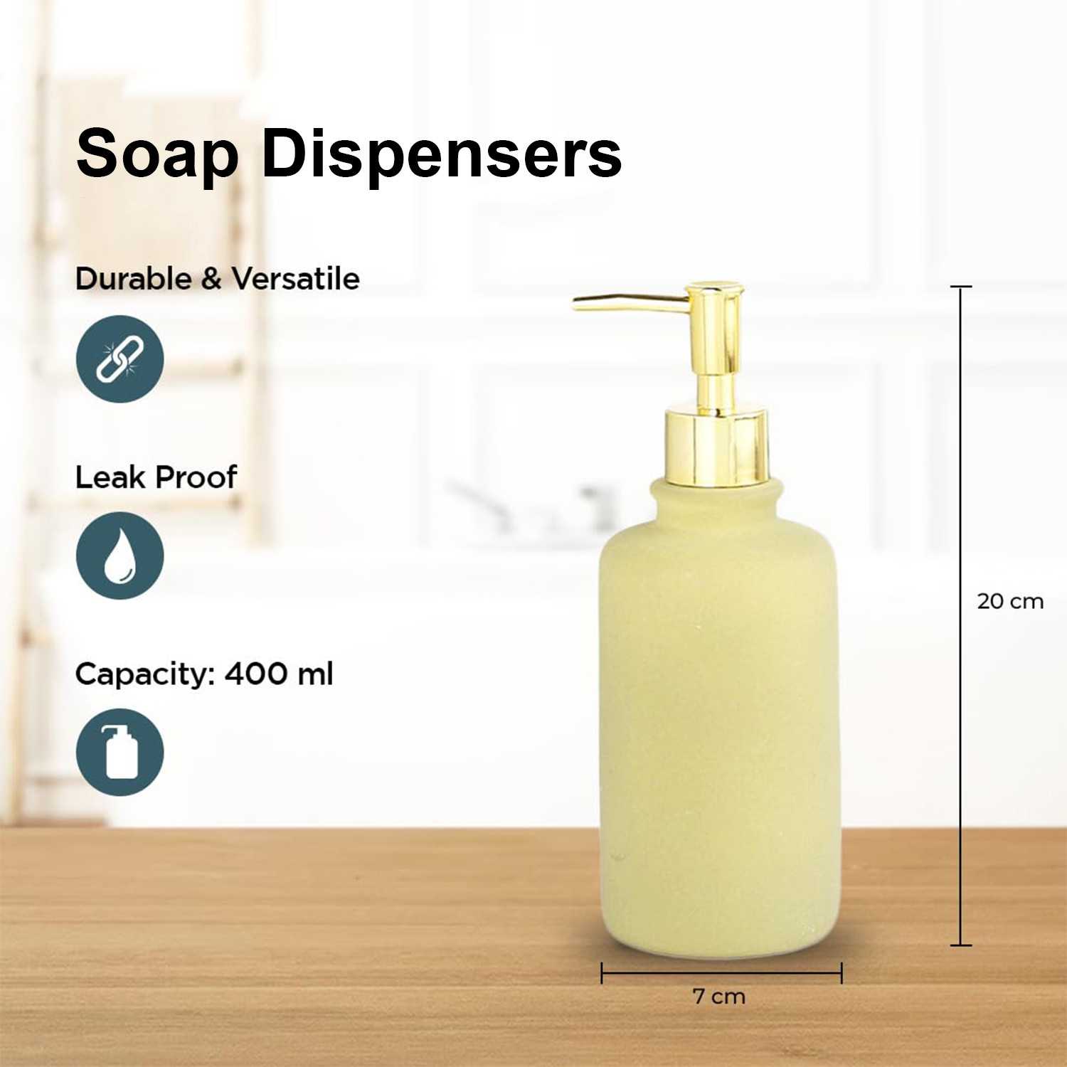 Kuber Industries Liquid Soap Dispenser | Handwash Soap Dispenser | Soap Dispenser for Wash Basin | Shampoo Dispenser Bottle | Bathroom Dispenser Bottle | 3 Piece | 400 ml | JY00231BK | Black