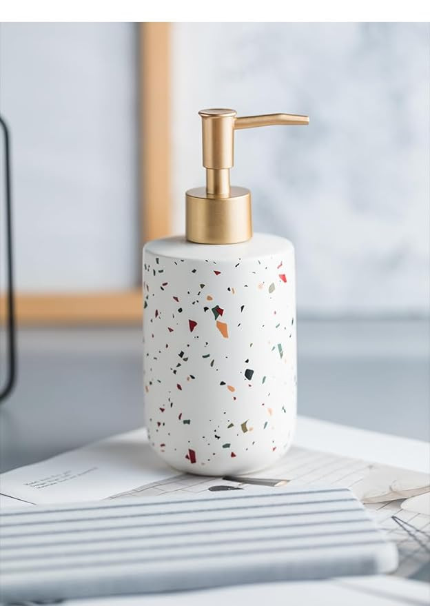 Kuber Industries Liquid Soap Dispenser Set | Handwash Soap Dispenser Set | Soap Dispenser Set for Wash Basin | Shampoo Dispenser Bottle | Bathroom Dispenser Bottle | 3 Piece | ZX027WT | White