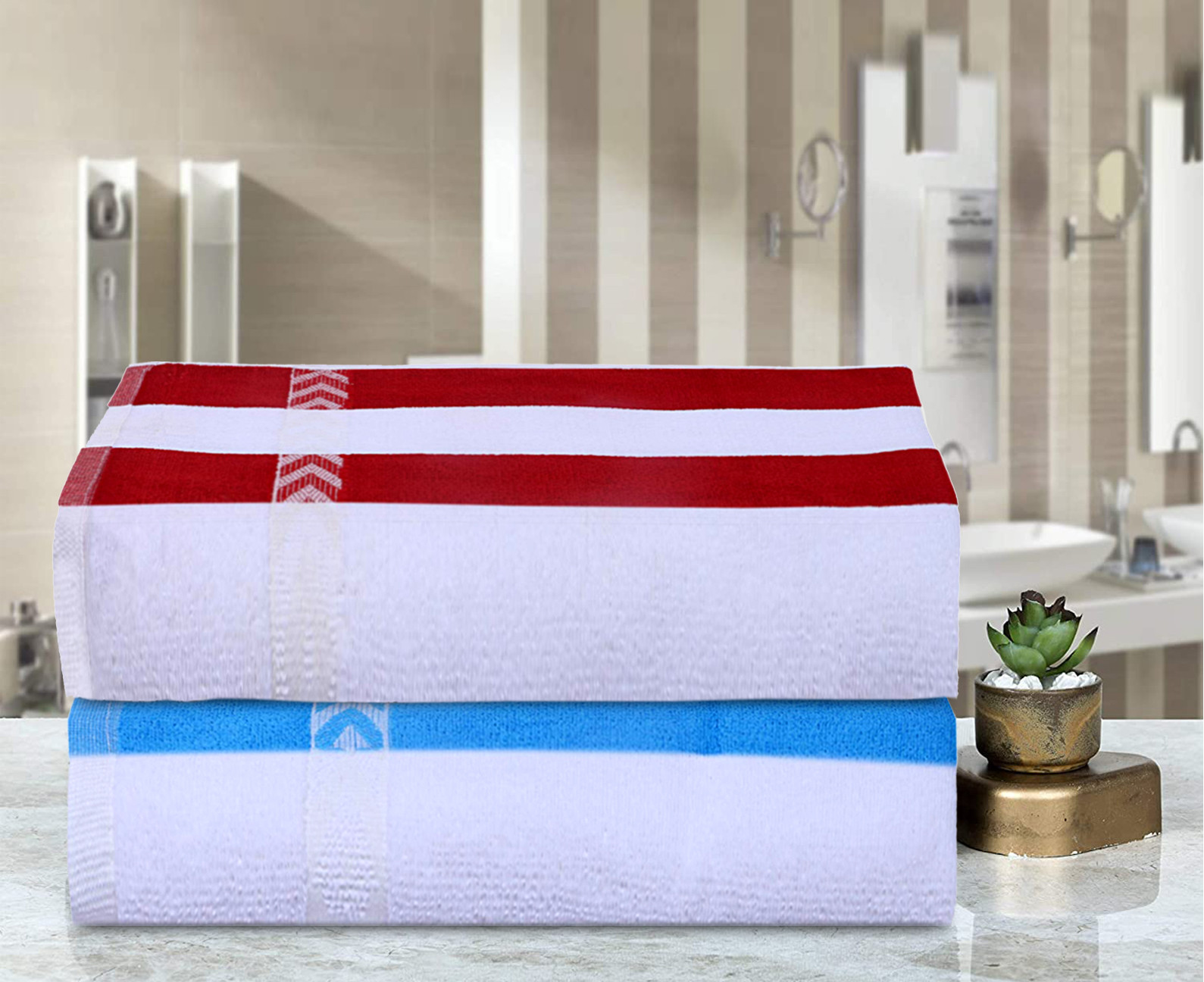Kuber Industries Luxurious, Soft, 100% Cotton Towel, 24