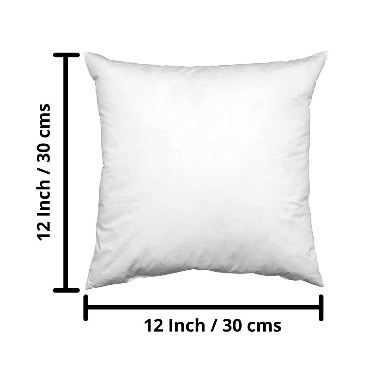 Kuber Industries Microfiber Square Throw Cushion Filler Bed and Couch Cushion Indoor Decorative Cushion, 12