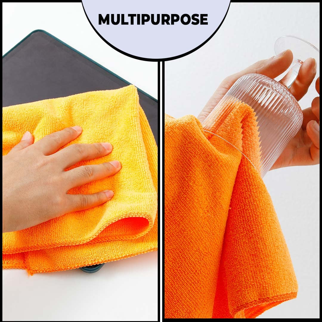 Kuber Industries Multi Utility Microfiber Duster for Home Cleaning|Superabsorbent Microfiber Cloth for Laptop Cleaning, Car Cleaning & Other Needs|Pack of 5|Multicolor
