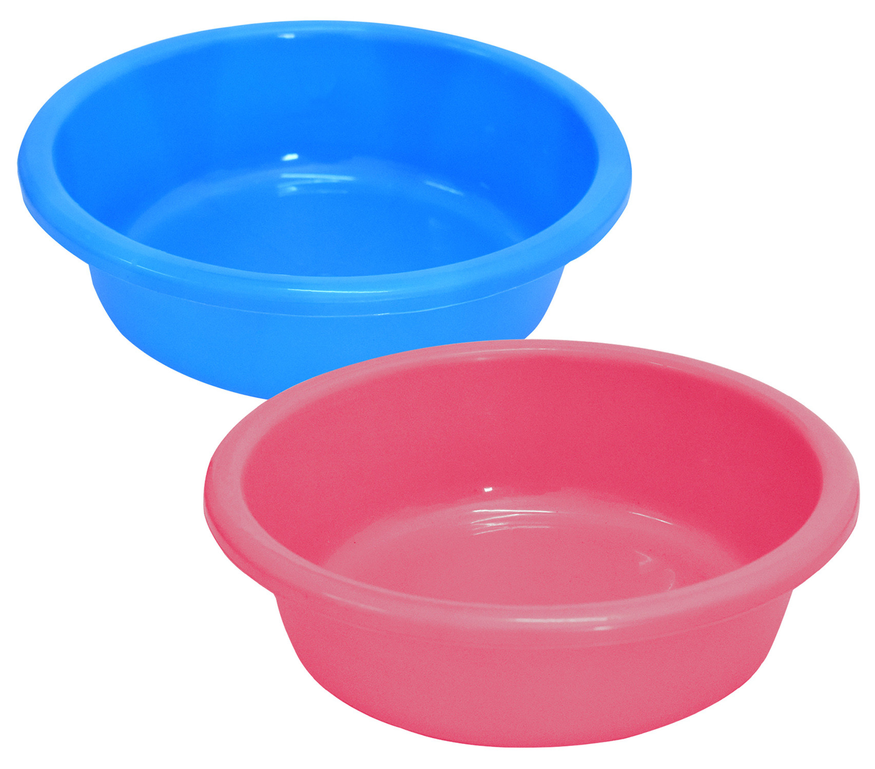Kuber Industries Multiuses Unbreakable Plastic Knead Dough Basket/Basin Bowl For Home & Kitchen 6 Ltr- Pack of 2 (Blue & Pink)
