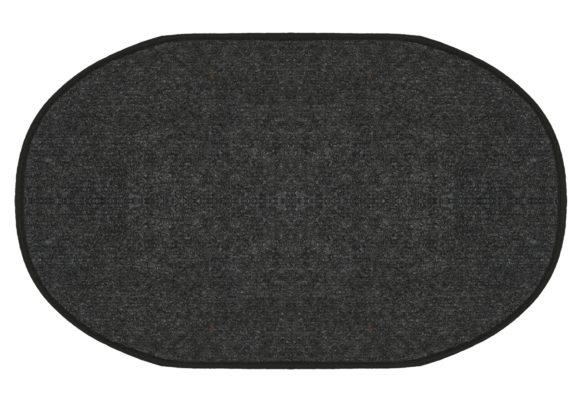 Kuber Industries Oval Shape Durable Microfiber Door Mat, Heavy Duty Doormat, Indoor Outdoor, Easy Clean, Waterproof, Low-Profile Mats for Entry, Patio, Garage (Set Of 2,14'' x 23'',Maroon & Grey)-KUBMRT12109