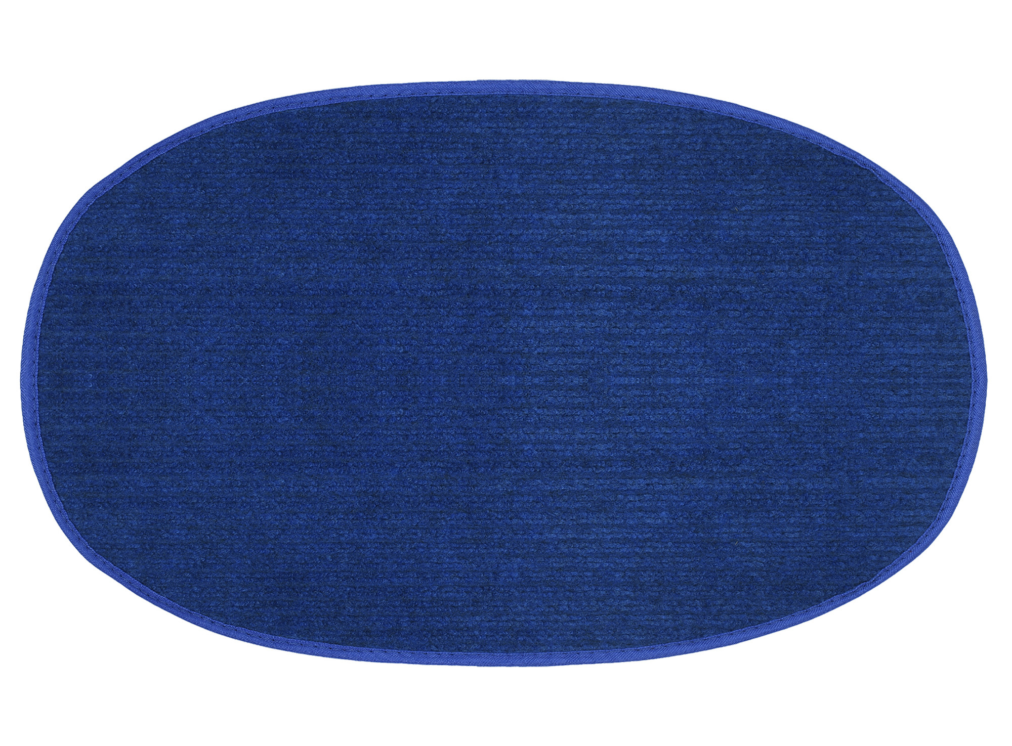 Kuber Industries Oval Shape Durable Microfiber Door Mat, Heavy Duty Doormat, Indoor Outdoor, Easy Clean, Waterproof, Low-Profile Mats for Entry, Patio, Garage (Set Of 2,14'' x 23'',Maroon & Blue)-KUBMRT12111