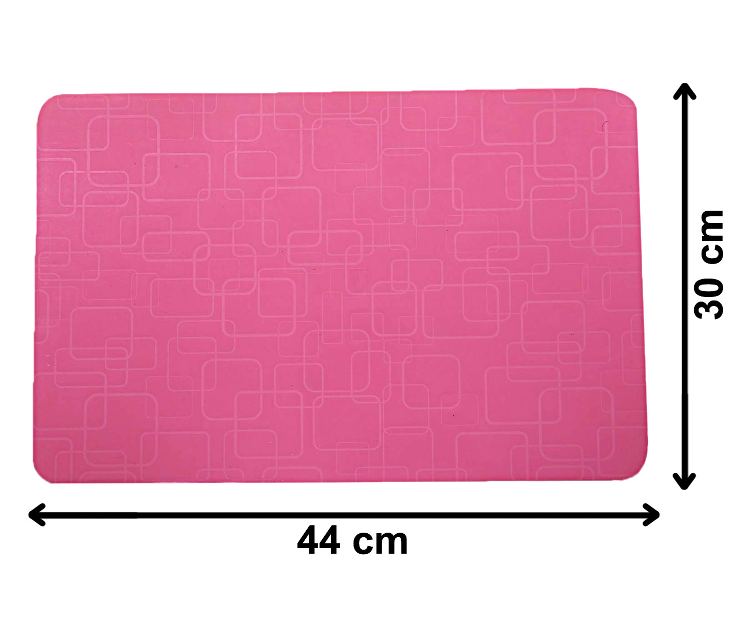 Kuber Industries Placemats Table Mats Easy to Clean PVC Place Mats for Dining, Set of 6 (Pink)