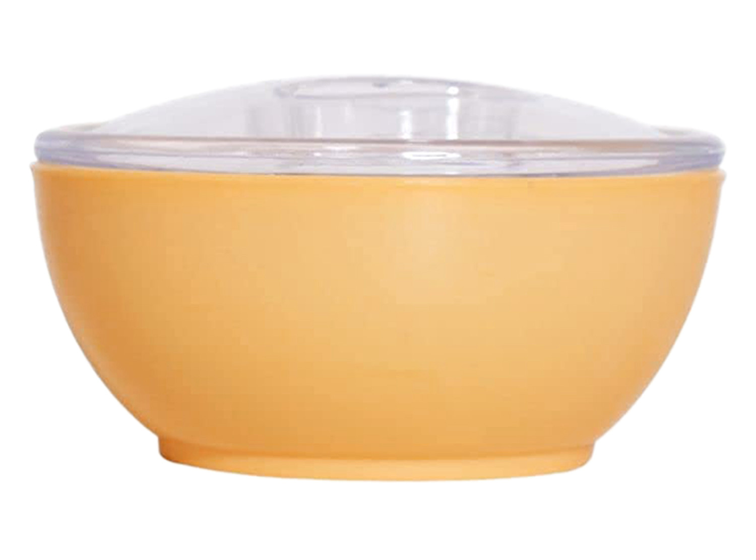 Kuber Industries Plastic 2 Bowls & 1 Tray Set For Serving & Store Dry Fruits, candies, Snacks With Silicon Rubberized Ring Lid (Autumn Orange)