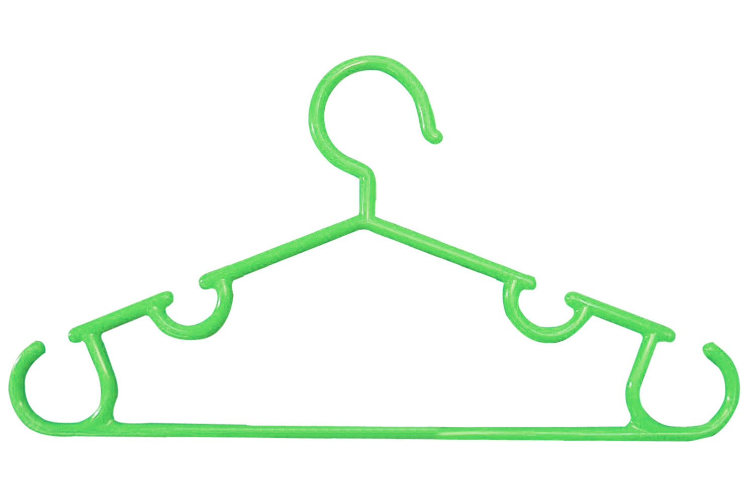 Kuber Industries Plastic Baby Hanger Set for Wardrobe (Green) -CTKTC39432