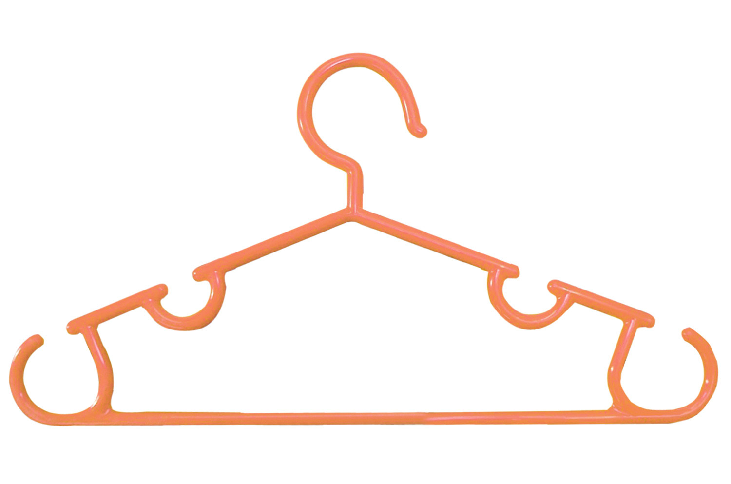 Kuber Industries Plastic Baby Hanger Set for Wardrobe (Peach) -CTKTC39149
