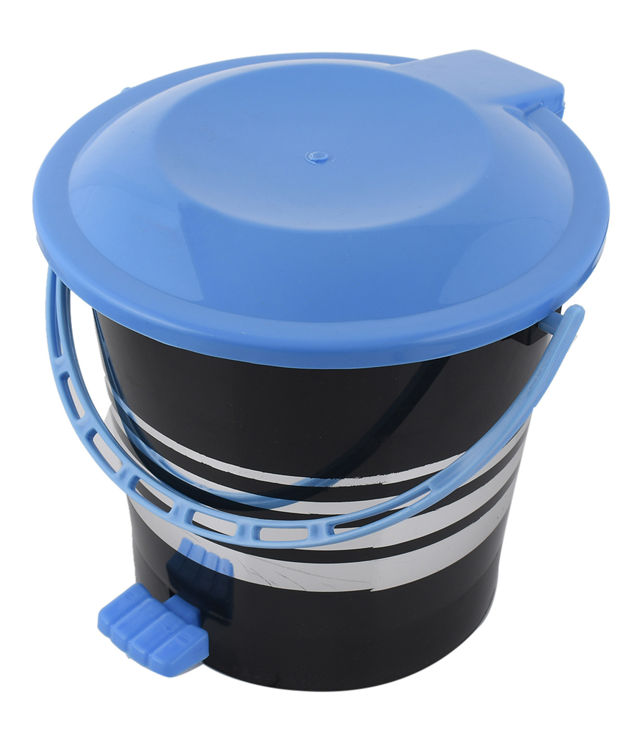 Kuber Industries Plastic Dustbin Garbage Bin with Handle,10 Liters (Blue) -CTKTC38017