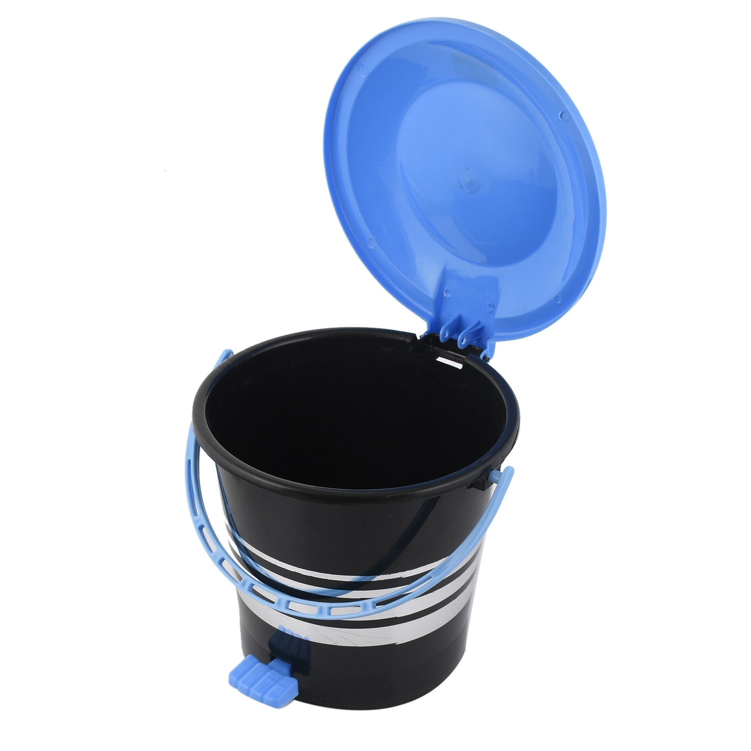 Kuber Industries Plastic Dustbin Garbage Bin with Handle,5 Liters (Blue) -CTKTC37975