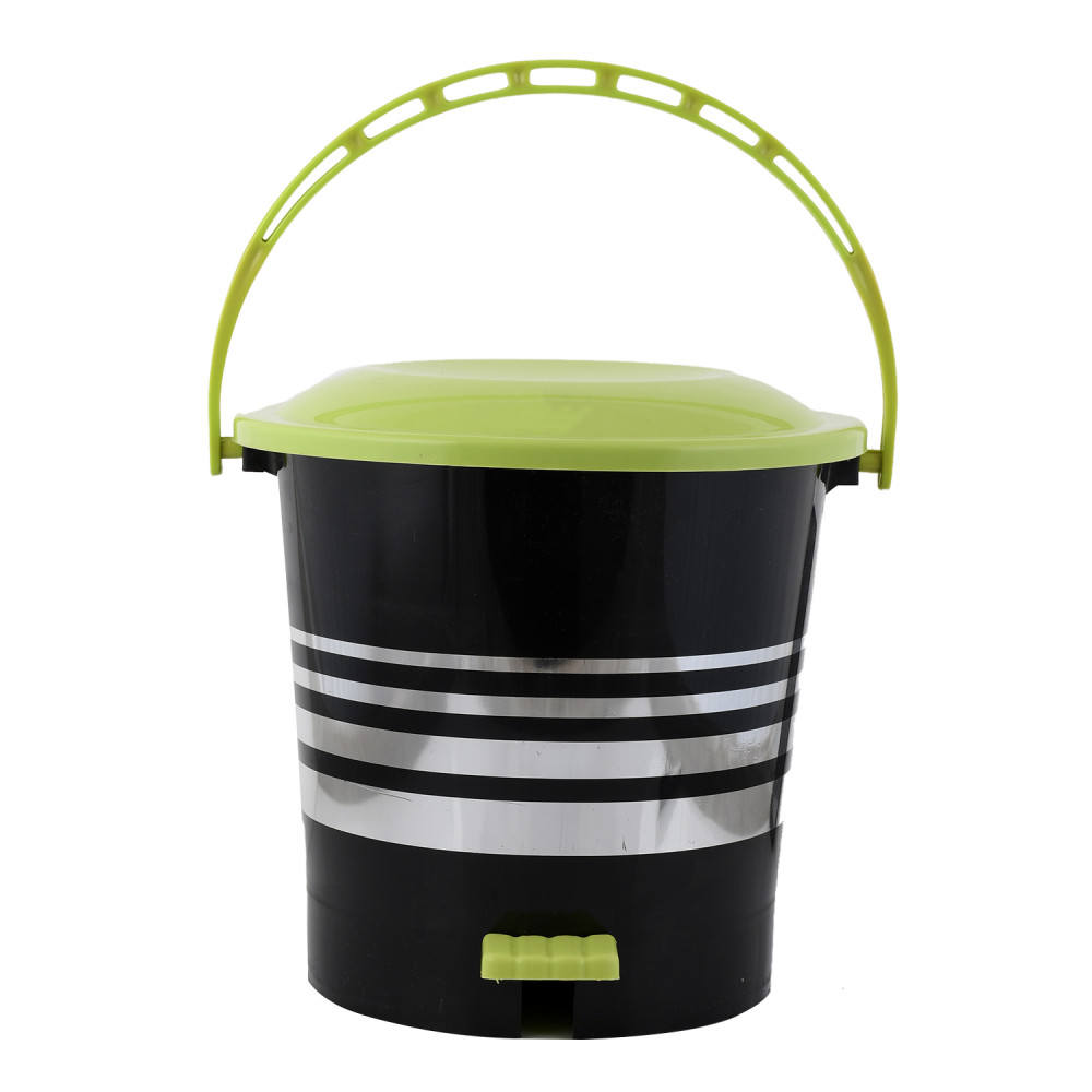 Kuber Industries Plastic Dustbin Garbage Bin with Handle,5 Liters (Green) -CTKTC37981