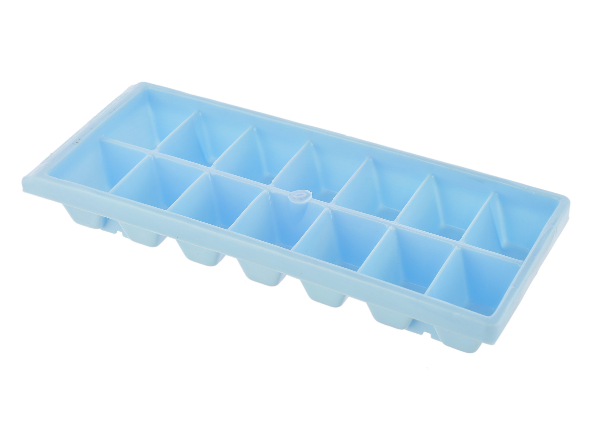 Kuber Industries Plastic Ice Cube Tray Set With 14 Section- (Cream & Blue)-HS43KUBMART25785