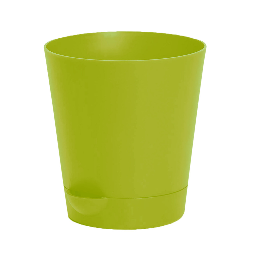 Kuber Industries Plastic Titan Pot|Garden Container For Plants &amp; Flowers|Self-Watering Pot With Drainage Holes,6 Inch (Green)