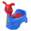 Kuber Industries Potty Toilet Trainer Seat | Plastic Potty Training Seat | Baby Potty Seat | Potty Seat For Child | Potty Training Seat for Kids | Rabbit Design | Red &amp; Blue