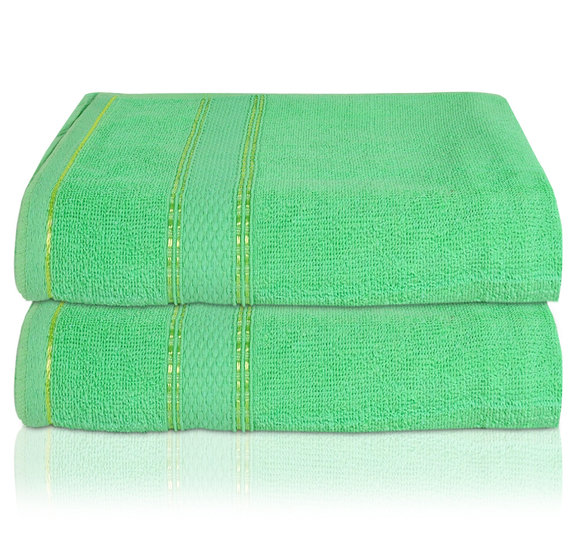 Kuber Industries Premium Design Luxurious, Soft Cotton Bath Towel With Check Border, 30