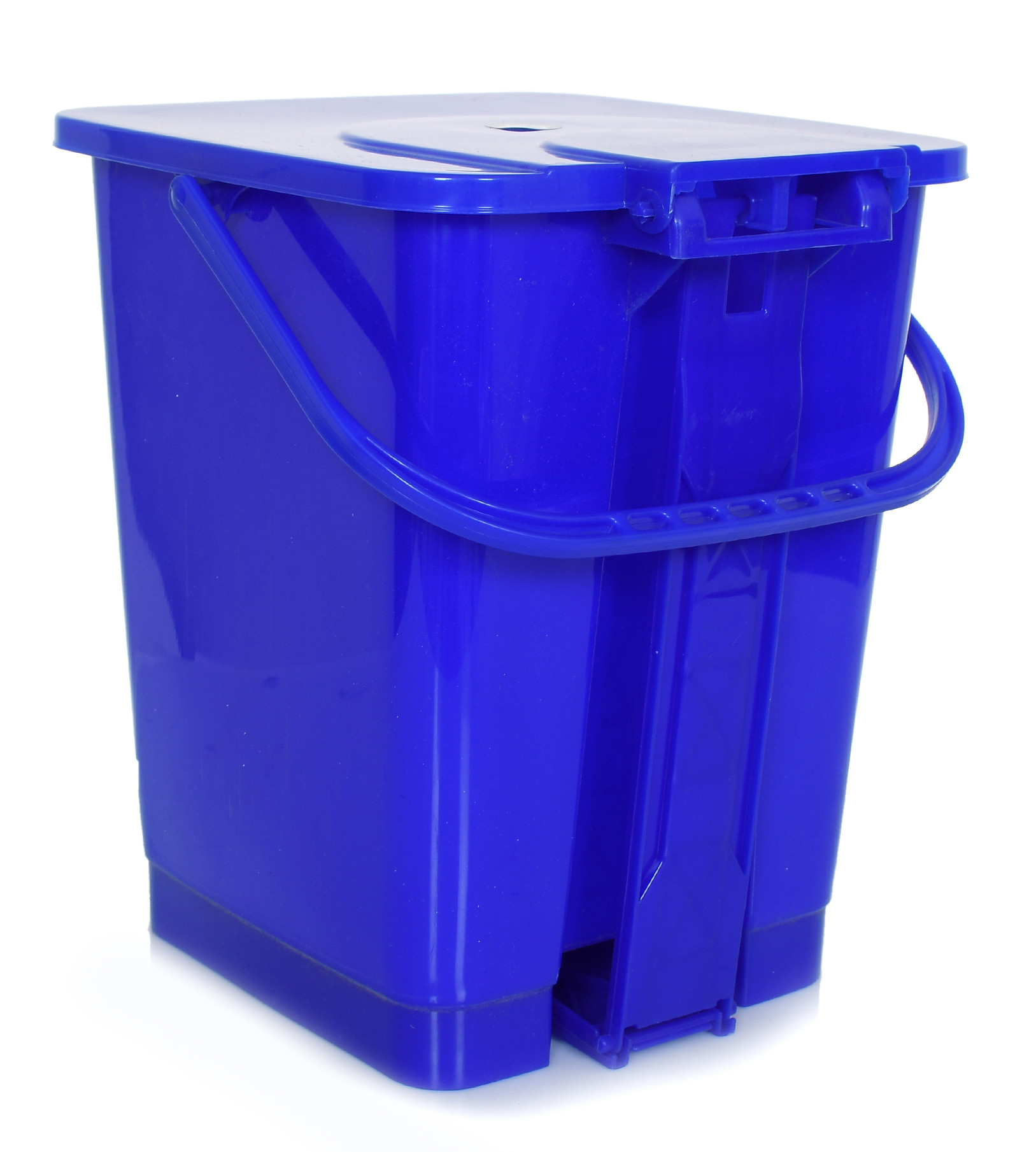 Kuber Industries Premium Plastic Pedal Dustbin 10 Ltr (Blue)