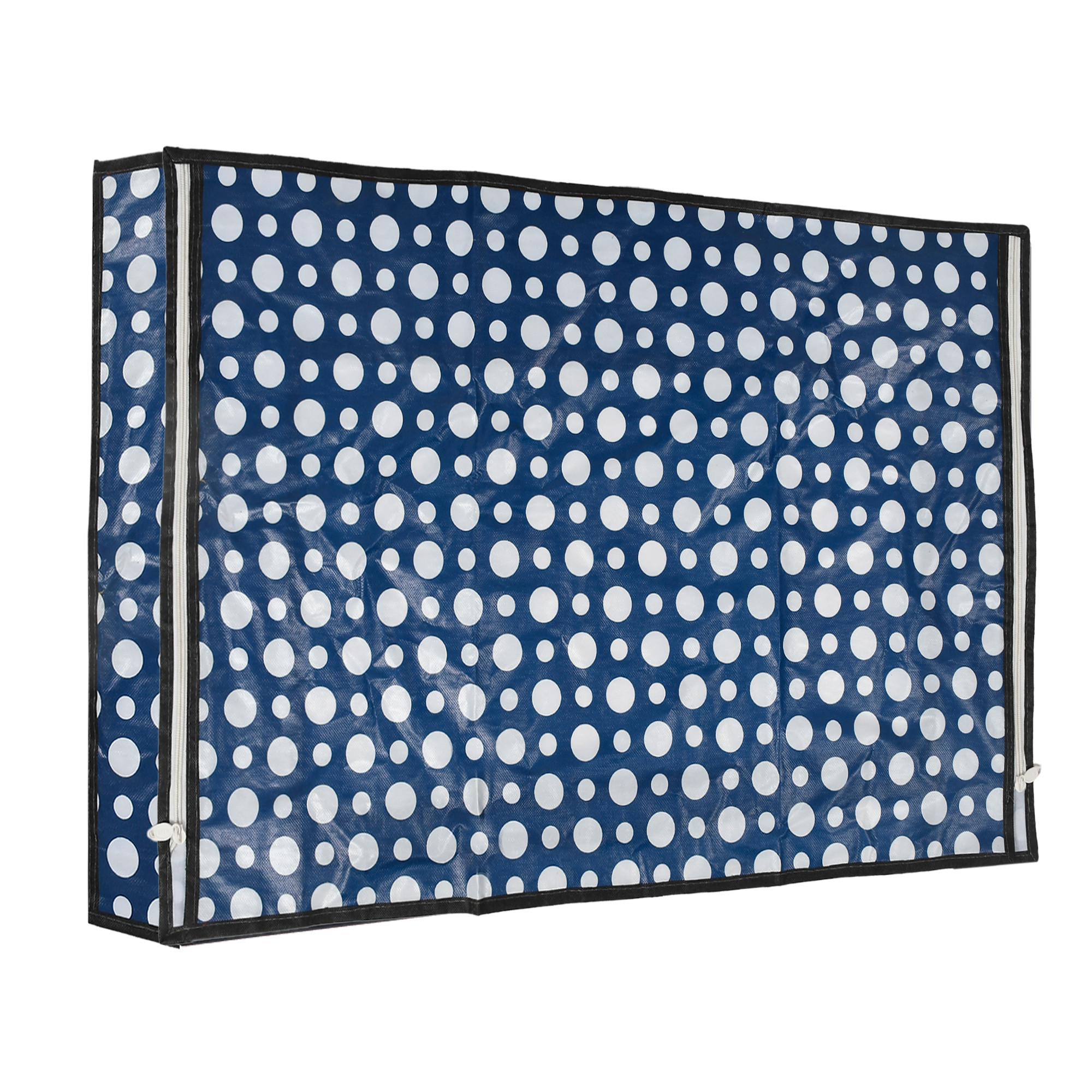 Kuber Industries PVC Dot Print Waterproof & Dustproof TV Cover, 32 Inch (Blue) 54KM4289