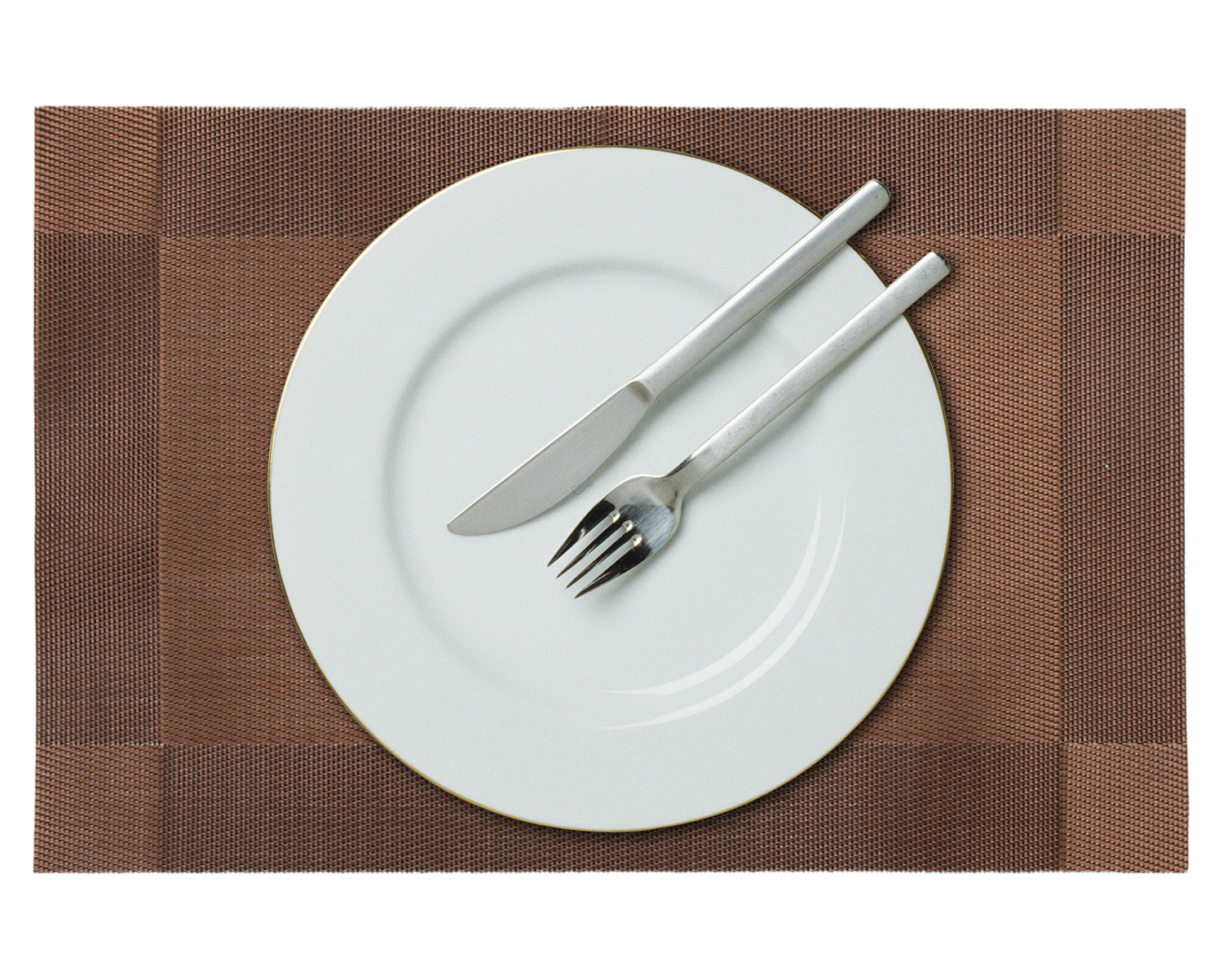 Kuber Industries Reversible Non-Slip Wipe Clean Heat Resistant PVC Placemats for Dining Table,(Brown)