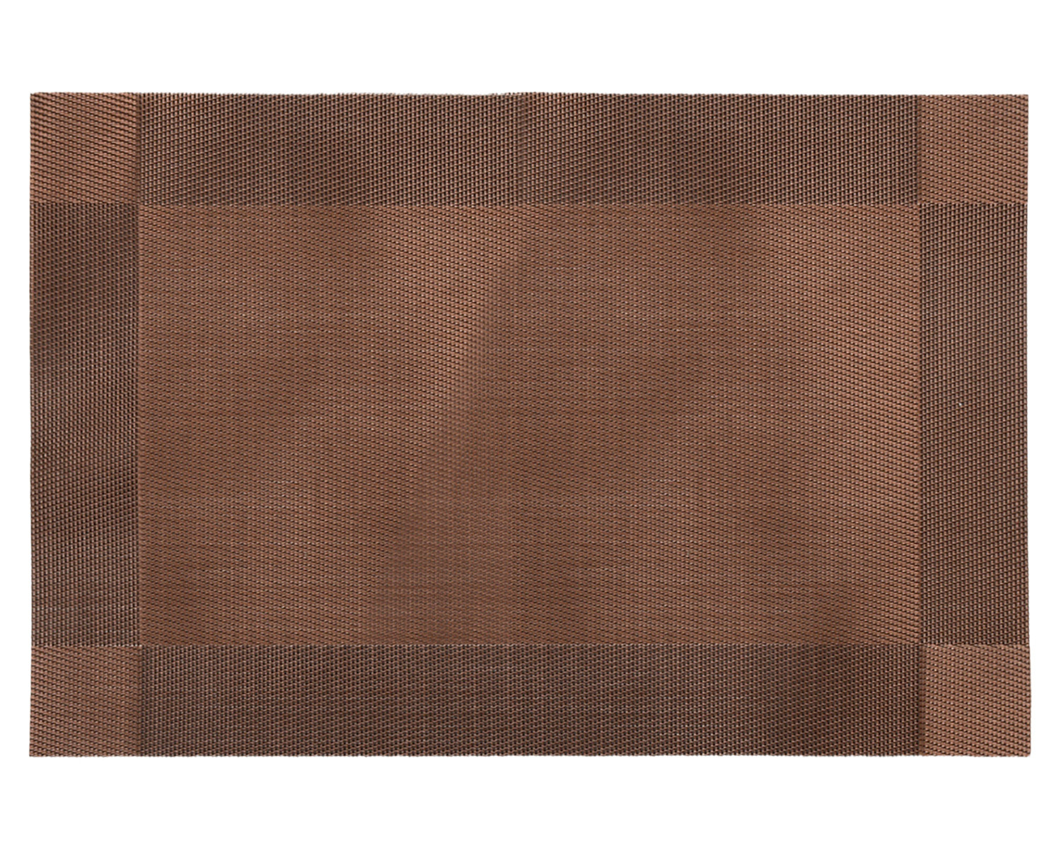 Kuber Industries Reversible Non-Slip Wipe Clean Heat Resistant PVC Placemats for Dining Table,(Brown)