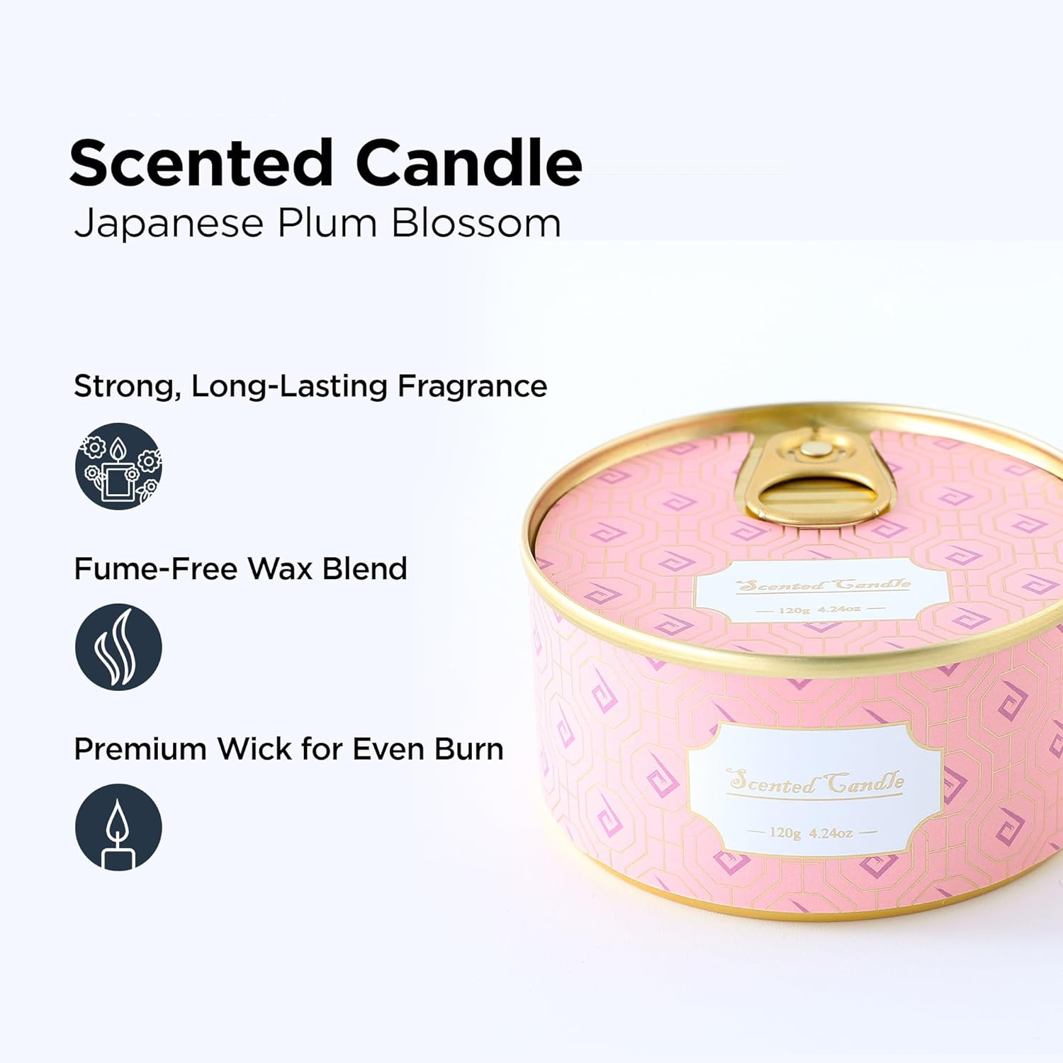 Kuber Industries Scented Candles | Fragrance Candles | Candles for Wedding | Candles for Bedroom | Birthday Candles | Valentines Day Gifts Candles | DY-230707 | Pack of 4 | Multi