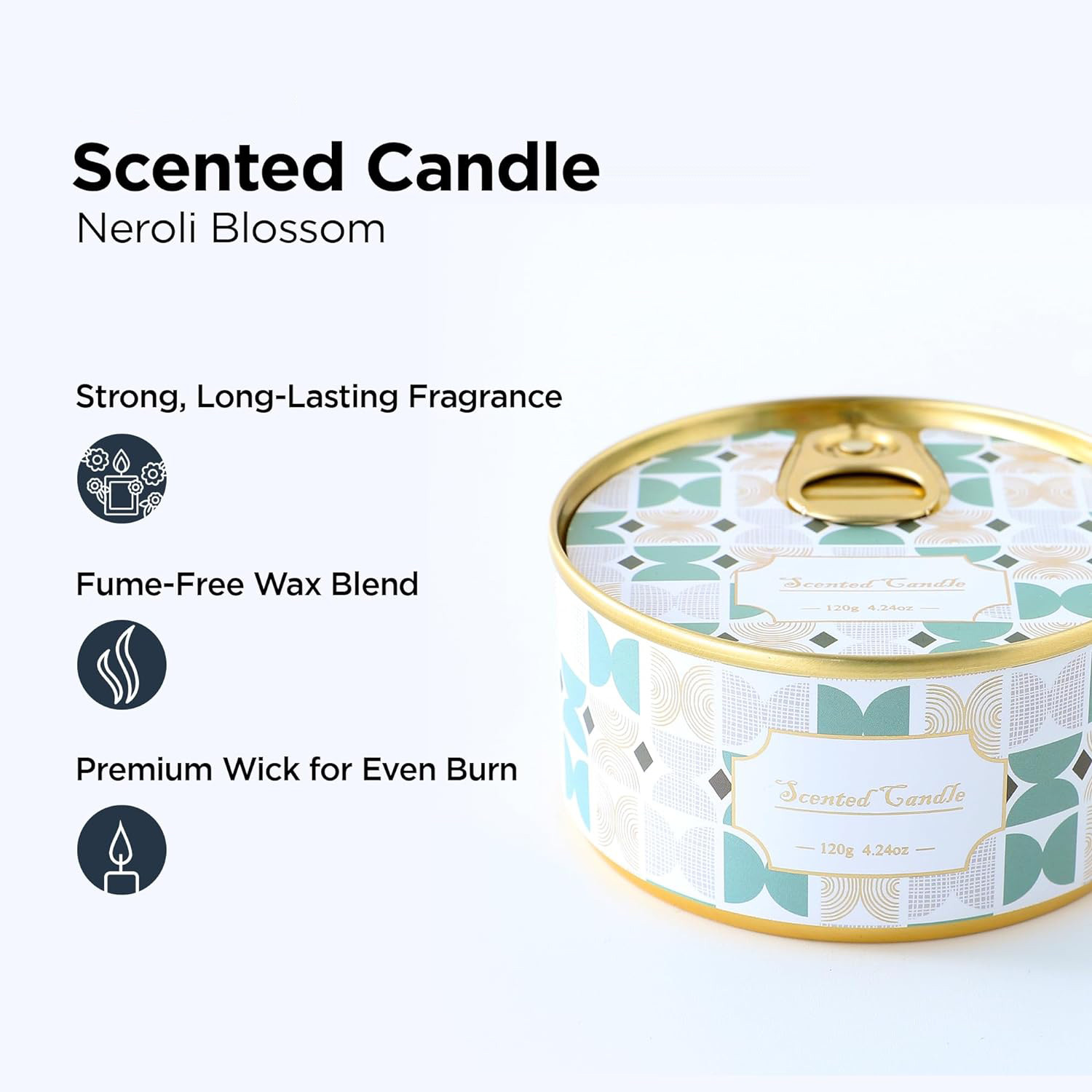 Kuber Industries Scented Candles | Fragrance Candles | Candles for Wedding | Candles for Bedroom | Birthday Candles | Valentines Day Gifts Candles | DY-230707 | Pack of 4 | Multi