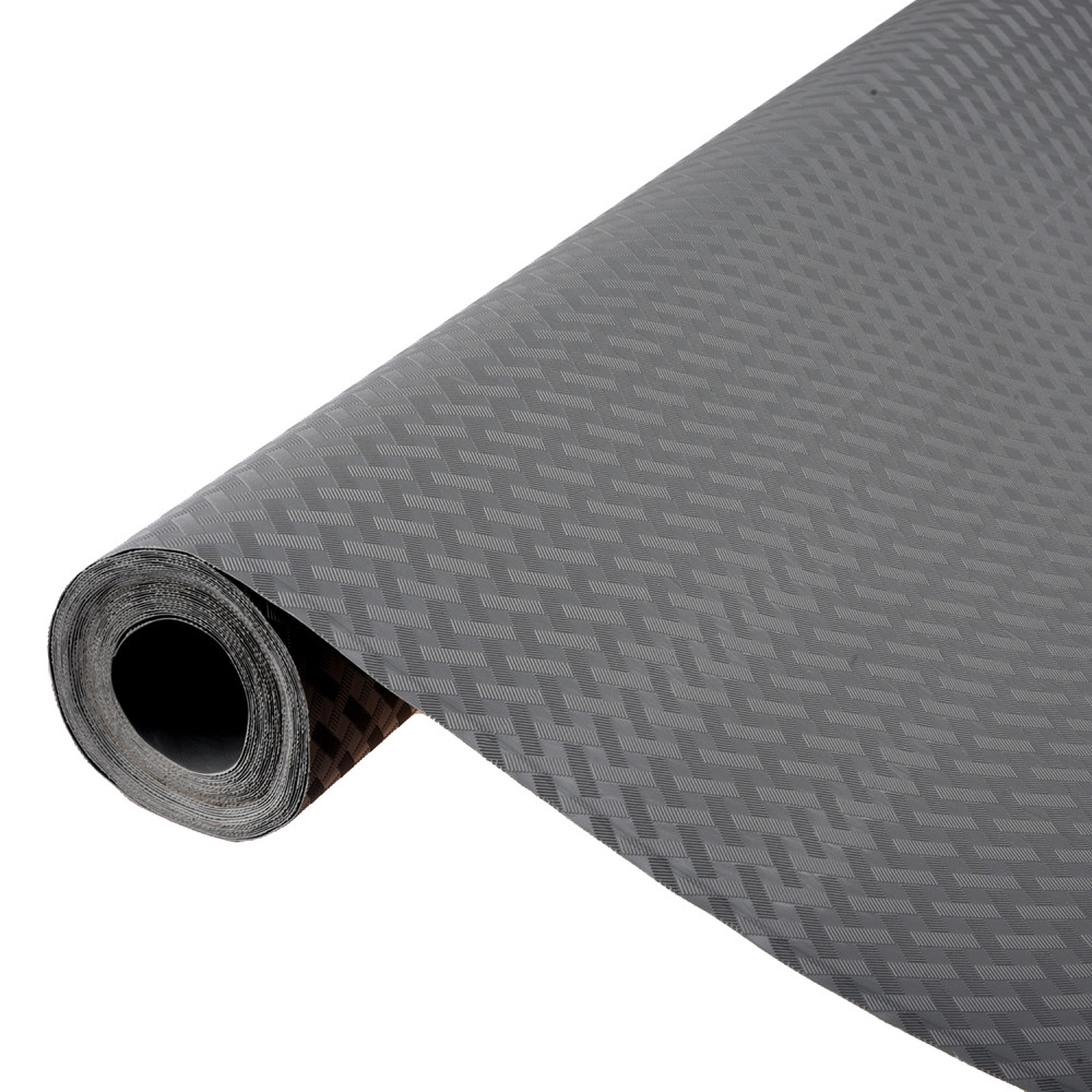 Kuber Industries Shelf Liner | Kitchen Cabinet Shelf Protector | Kitchen Liners for Cabinets and Drawers | Drawer Liner Mat | Self Check Shelf Liner Cabinet Mat | 3 MTR | Gray
