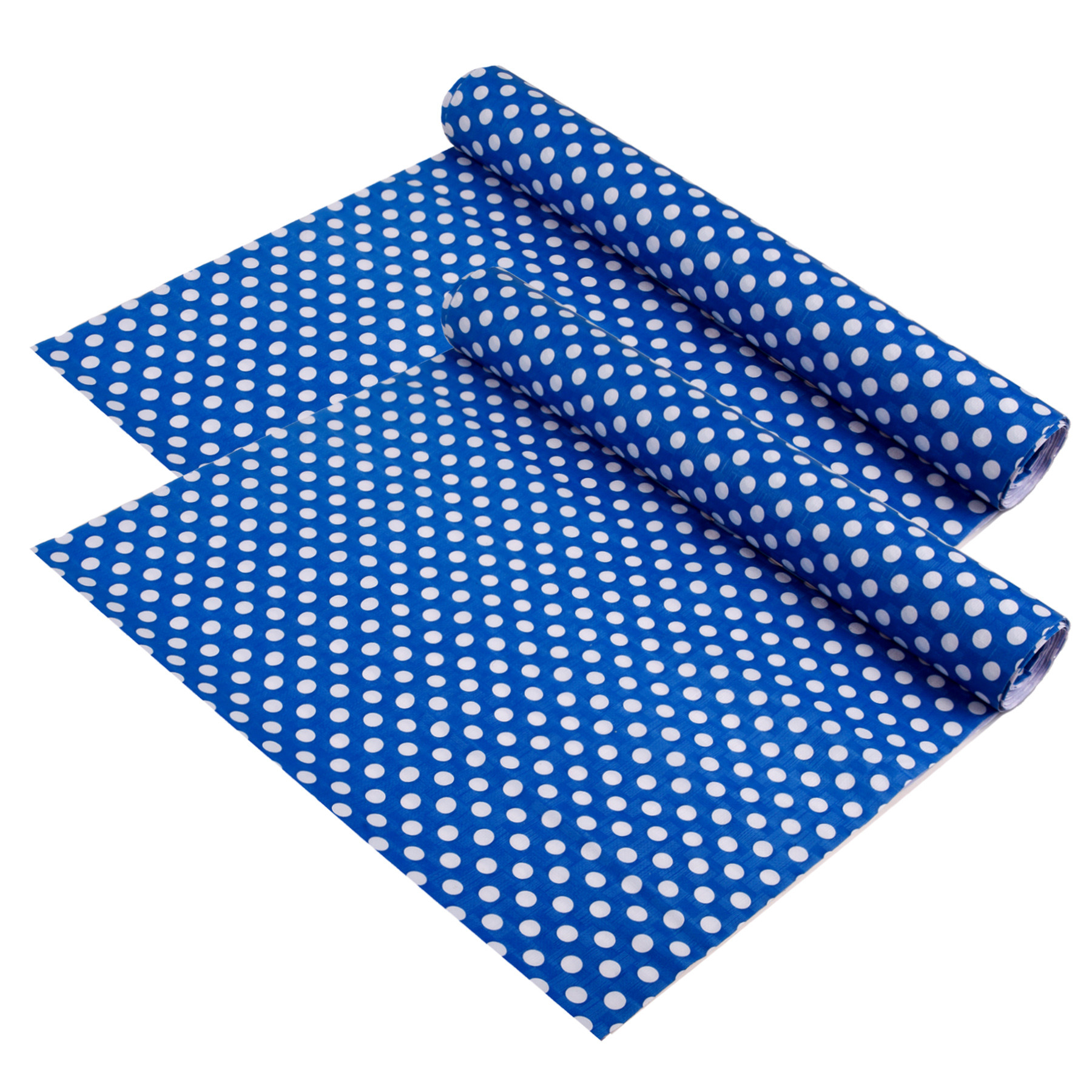Kuber Industries Shelf Liner | Kitchen Cabinet Shelf Protector | Kitchen Liners for Cabinets and Drawers | Drawer Liner Mat | Dot-Print Shelf Liner Cabinet Mat | 5 MTR | Royal Blue