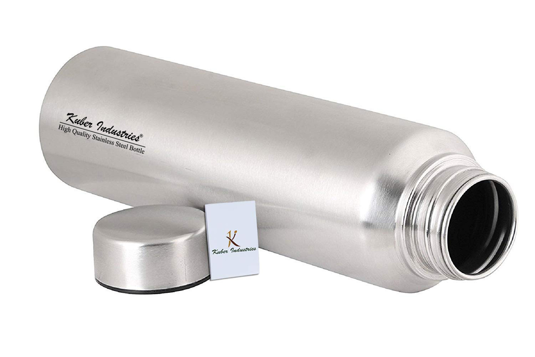 Kuber Industries Stainless Steel Fridge Water Bottle, 700 ML (Silver)
