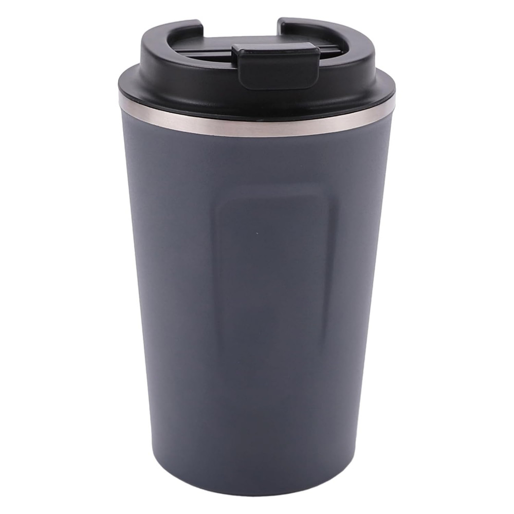 Kuber Industries Stainless Steel Insulated Coffee Cup With Sipper Mouth|Travel Coffee Mug &quot;380 ML&quot;|Blue|