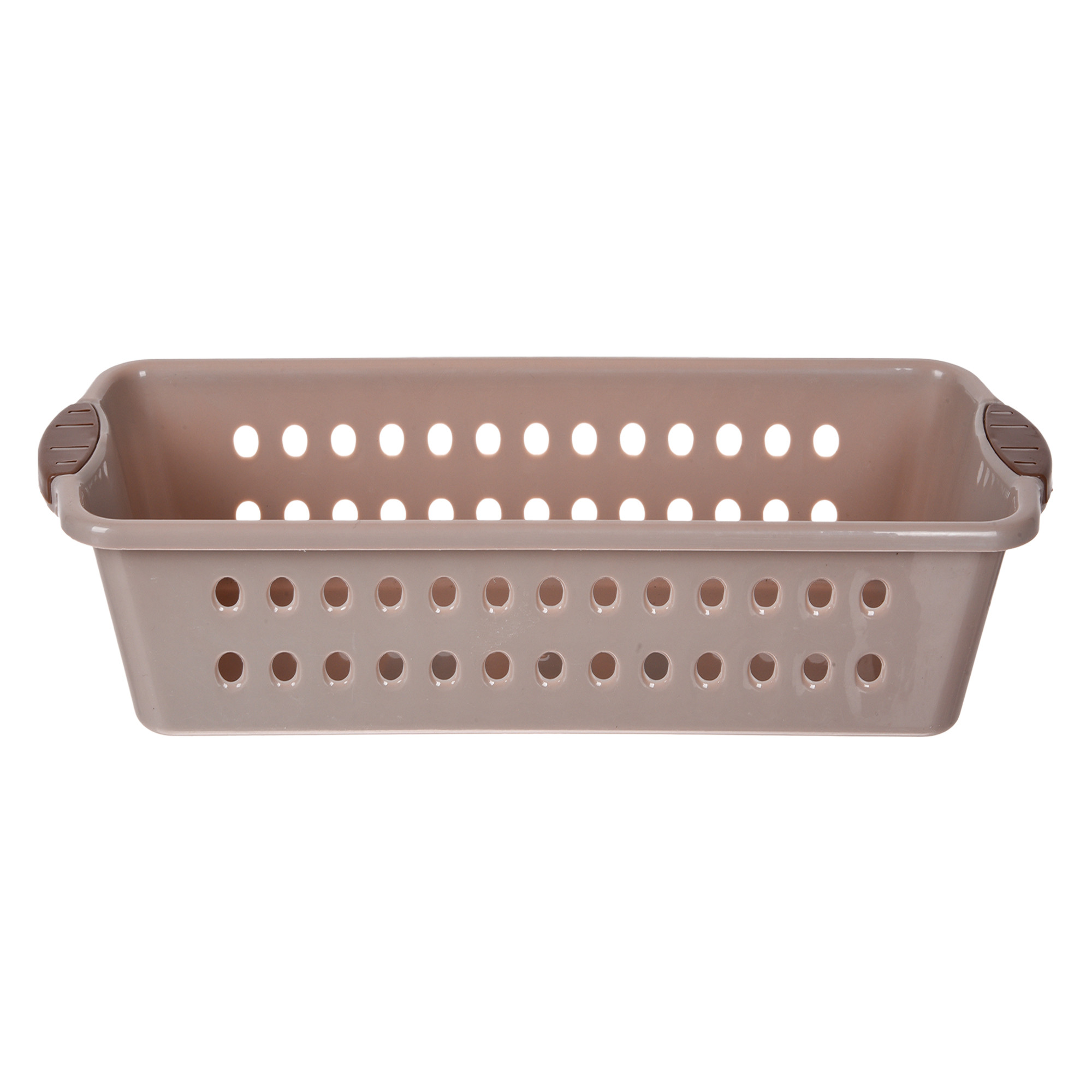 Kuber Industries Storage Basket | Storage Organizer for Kitchen-Refrigerator-Vegetables-Stationery | Multipurpose Cabinet Shelf Rack | Storage Box for Kitchen | S-M-L | Peach