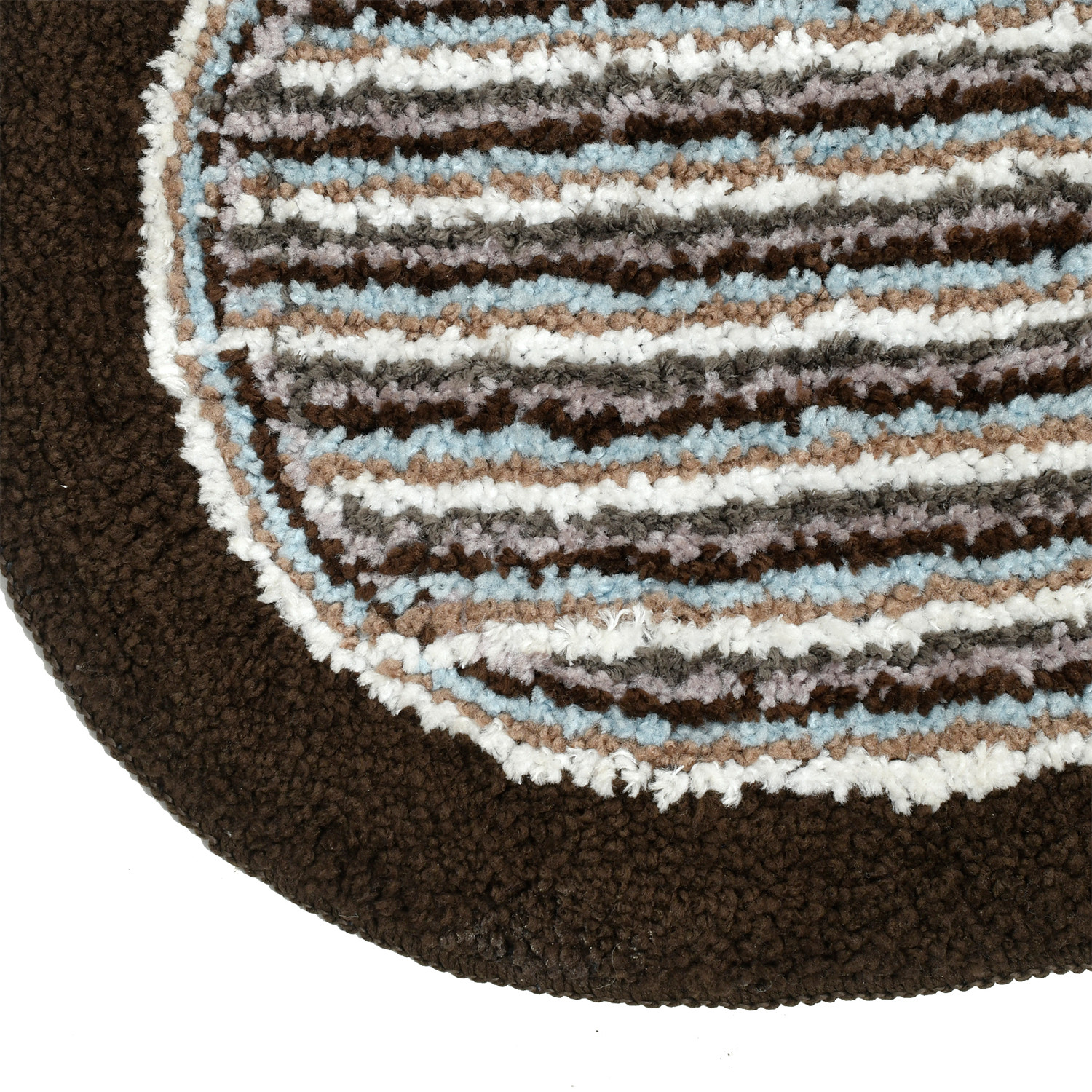 Kuber Industries Strips Design Soft Cotton Doormat Dirts Trapper Mat Bath Door Mat Machine Washable For Porch/Kitchen/Bathroom/Laundry Room- Pack of 2 (Brown & Green & Brown)
