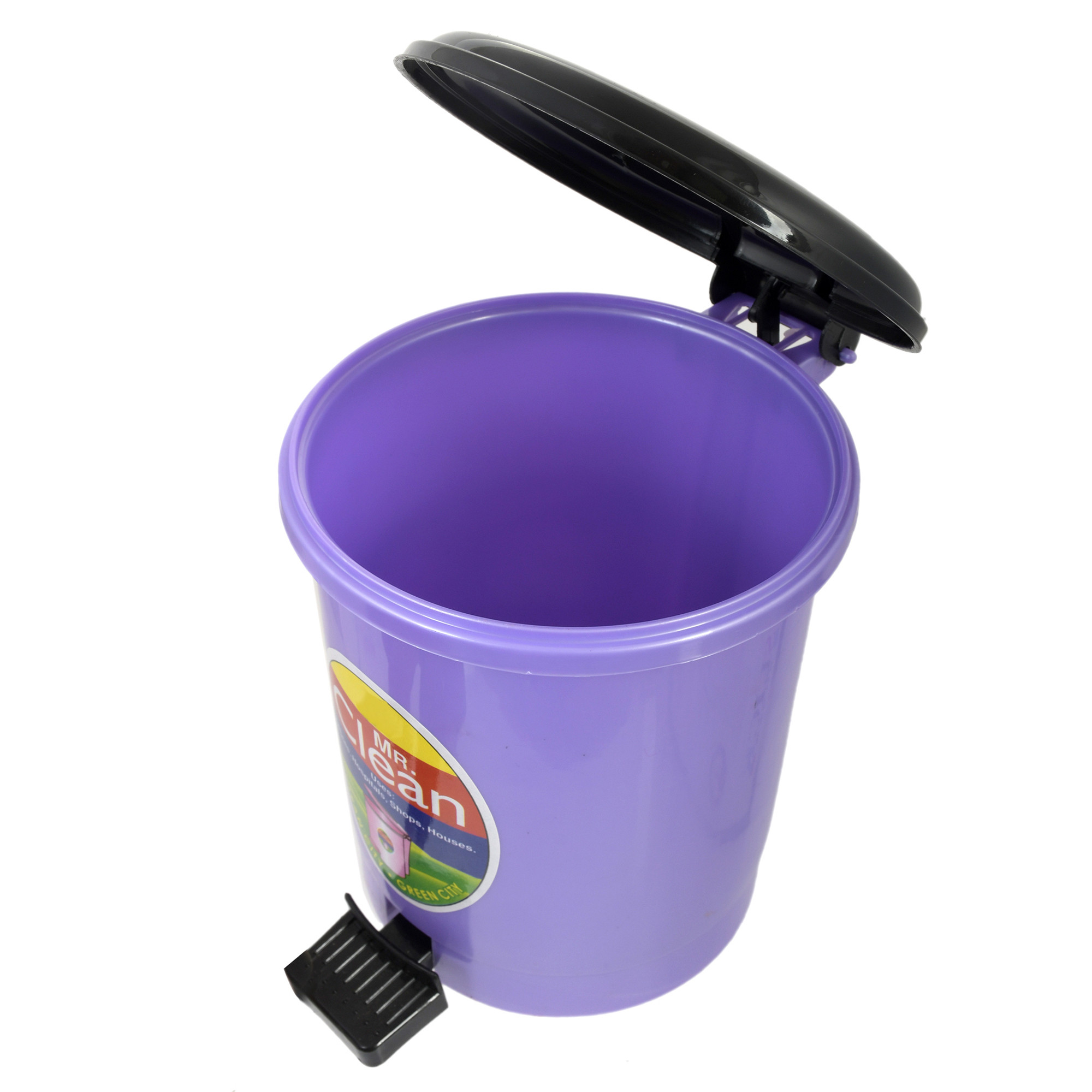 Kuber Industries Table Top Desk Garbage Dustbin Trash for Office Home Work Place,2 Ltr(Purple)