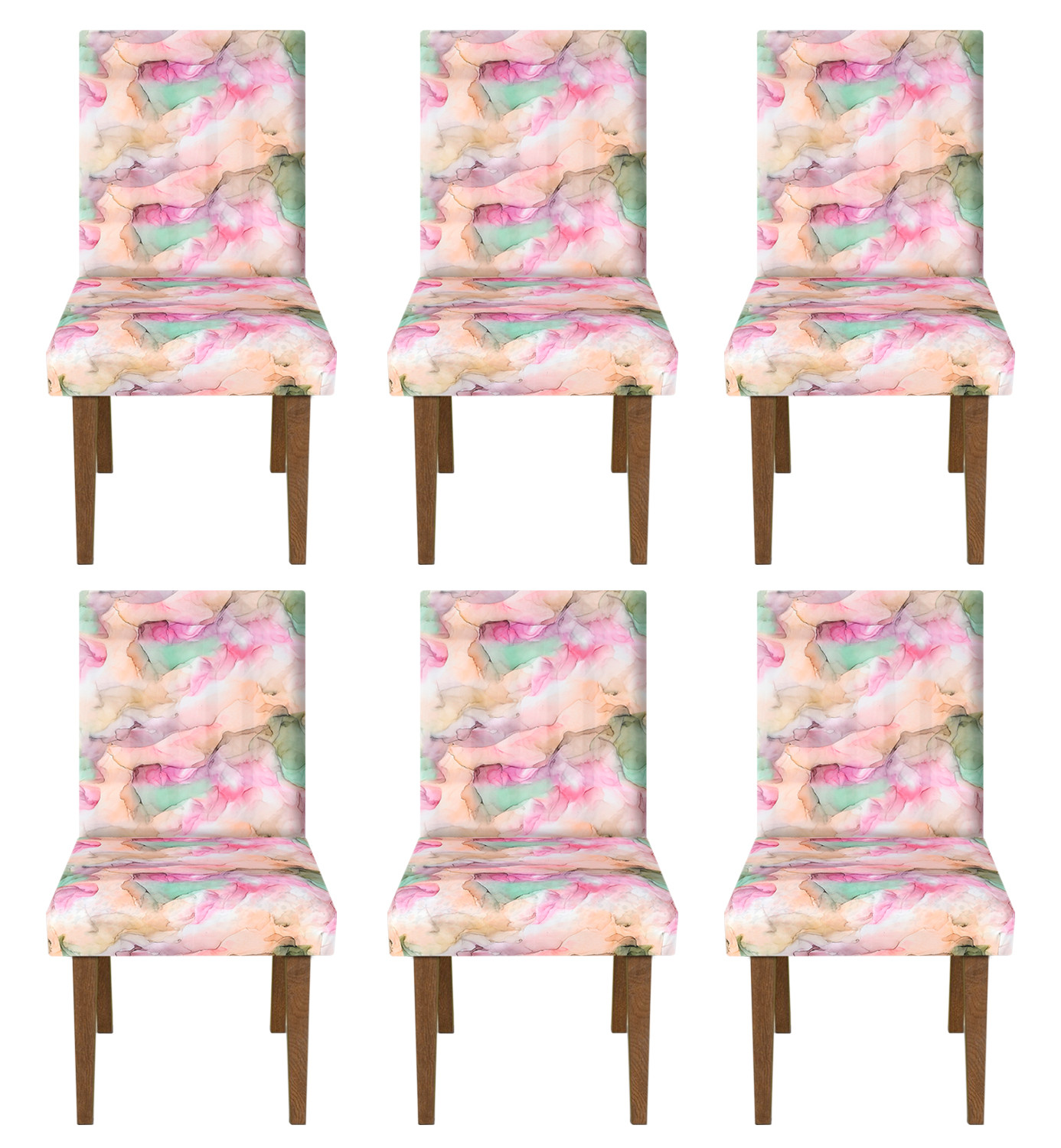 Kuber Industries Trippy Printed Elastic Stretchable Polyster Chair Cover For Home, Office, Hotels, Wedding Banquet (Multicolor)