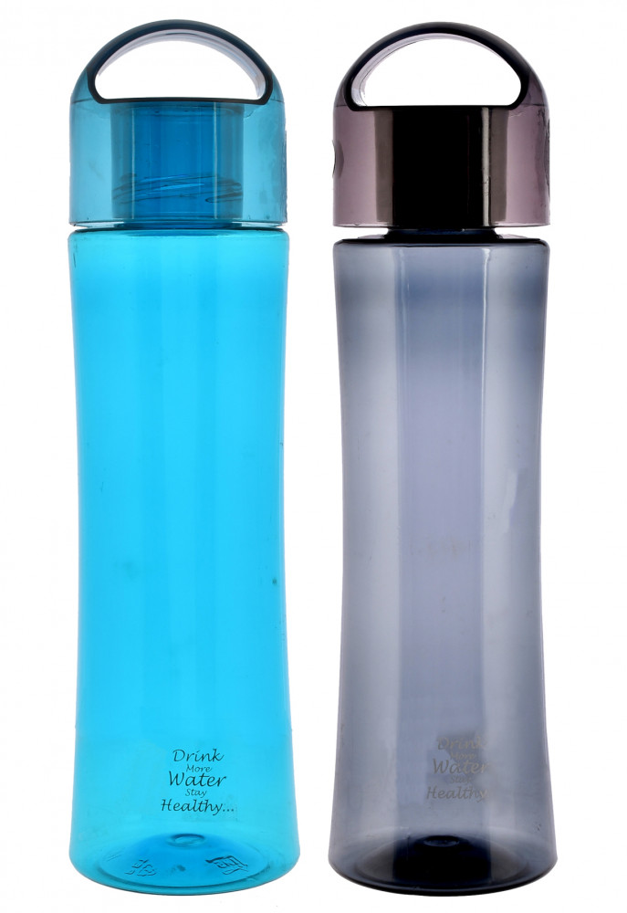 Kuber Industries Unbreakable BPA &amp; Leak Free Plastic Water Bottle-1 Litre,(Blue &amp; Grey)