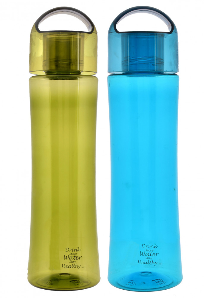 Kuber Industries Unbreakable BPA &amp; Leak Free Plastic Water Bottle-1 Litre,(Green &amp; Blue)