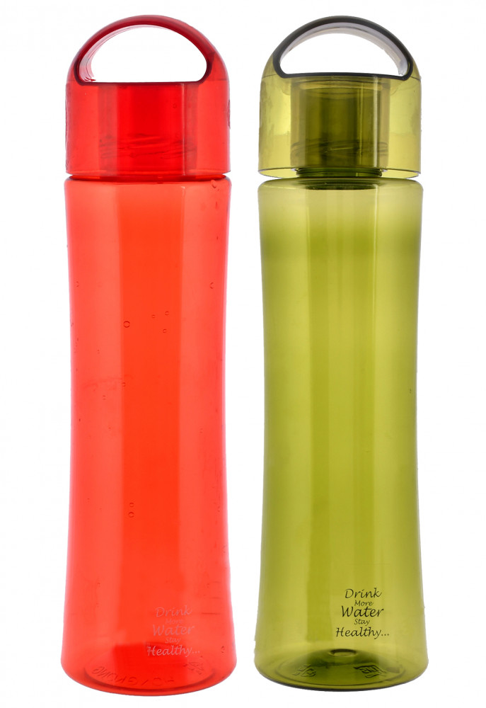 Kuber Industries Unbreakable BPA &amp; Leak Free Plastic Water Bottle-1 Litre,(Red &amp; Green)