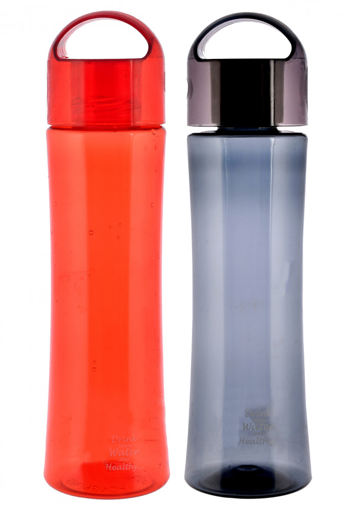 Kuber Industries Unbreakable BPA &amp; Leak Free Plastic Water Bottle-1 Litre,(Red &amp; Grey)