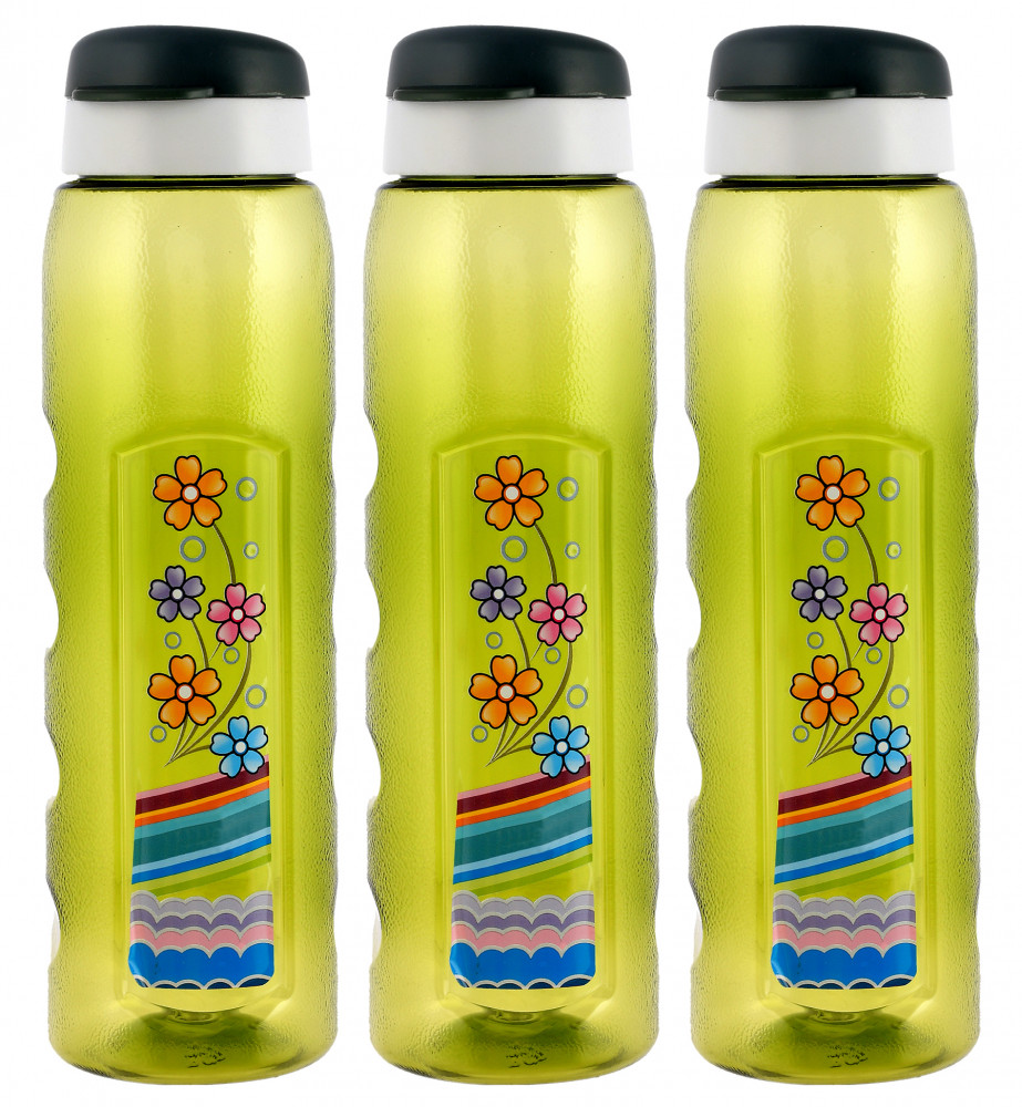 Kuber Industries Unbreakable BPA &amp; Leak Free Plastic Water Bottle With Sipper- 1 Litre,(Green)