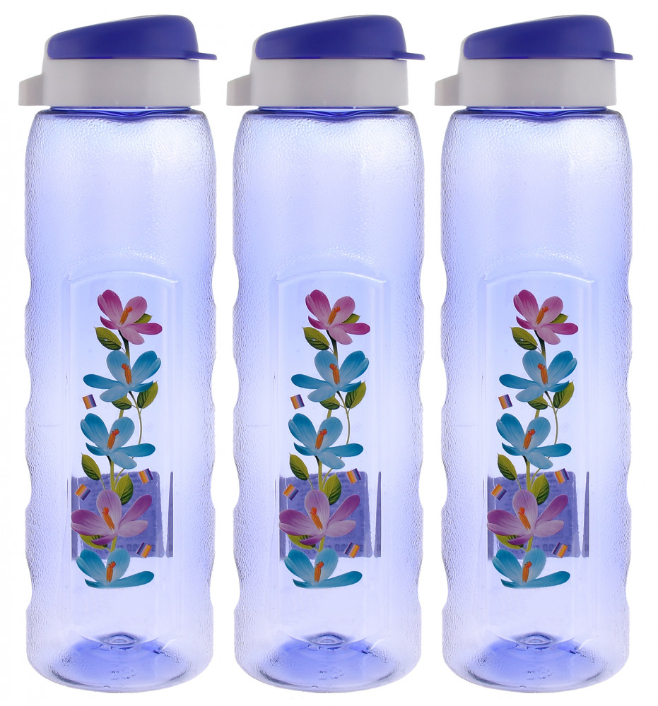 Kuber Industries Unbreakable BPA &amp; Leak Free Plastic Water Bottle With Sipper- 1 Litre,(Purple)