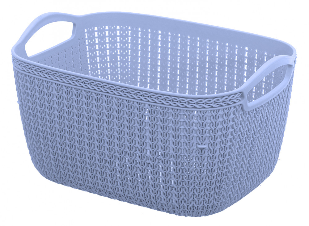 Kuber Industries Unbreakable Plastic Multipurpose Medium Size Flexible Storage Baskets / Fruit Vegetable Bathroom Stationary Home Basket with Handles (Grey) -CTKTC39063